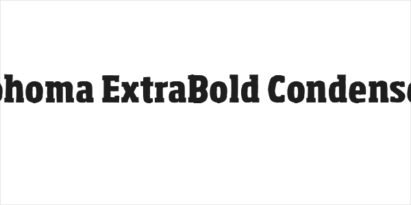 Sohoma ExtraBold Condensed Logo