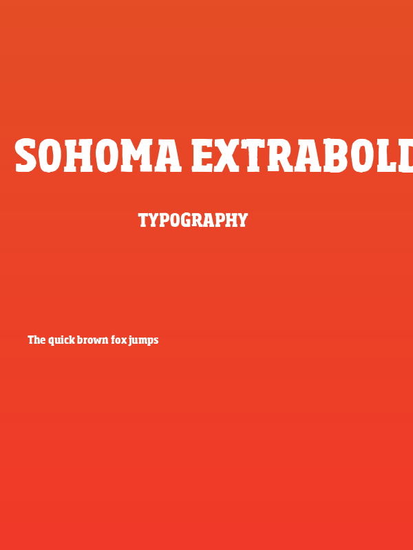 Sohoma ExtraBold Condensed Poster