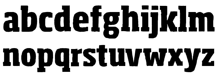 Sohoma ExtraBold Condensed Font LOWERCASE