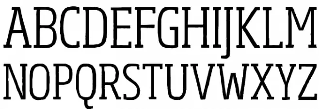 Sohoma Light Condensed Caratteri MAIUSCOLE