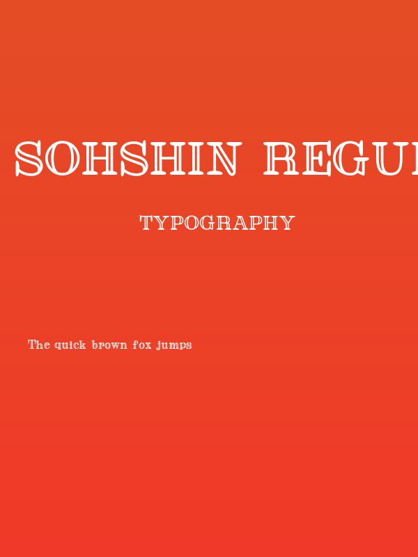 Sohshin Regular Poster