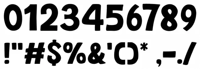 Sohungry Font OTHER CHARS