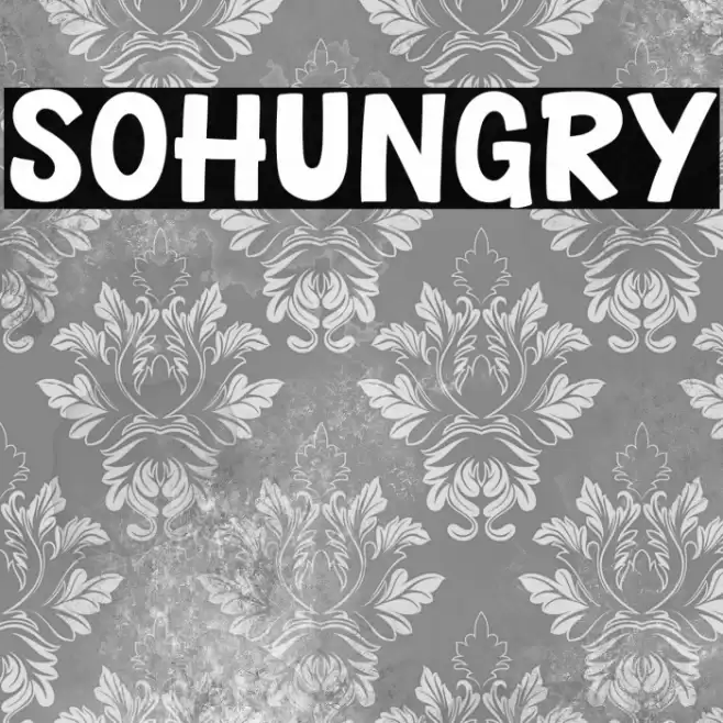 Sohungry Font examples