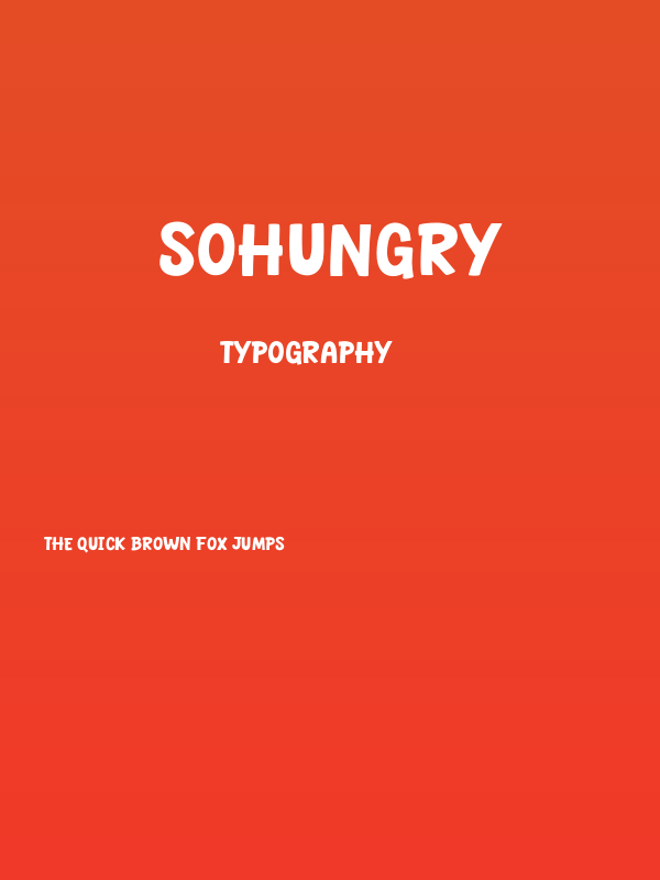 Sohungry Poster