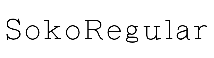 Soko Regular  baixar fontes gratis