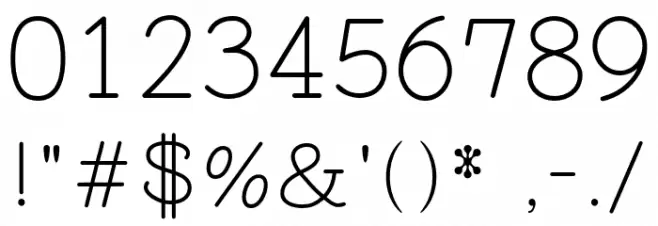 Soko Regular フォント その他の文字
