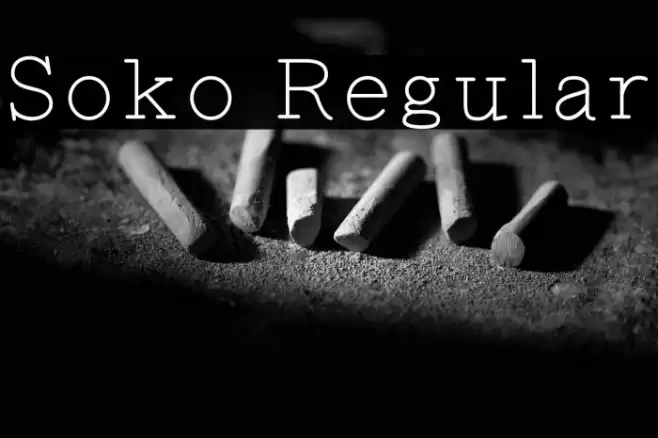 Soko Regular フォント examples