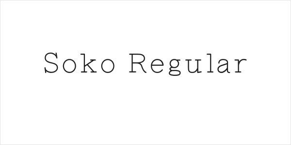 Soko Regular Logo
