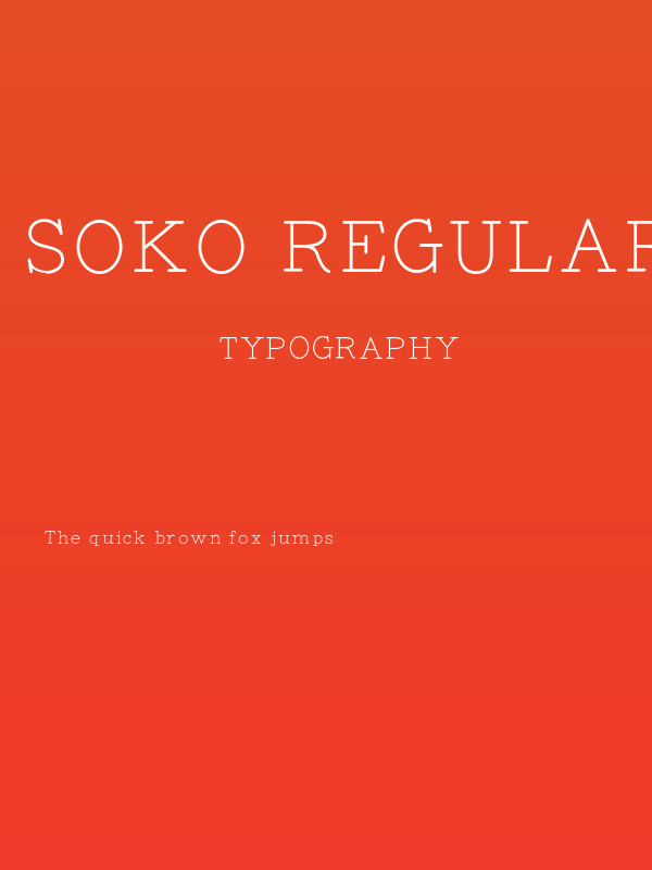 Soko Regular Poster