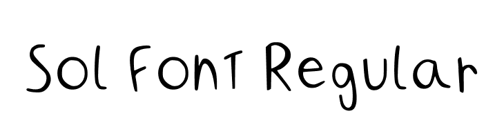 Sol Font Regular Caratteri