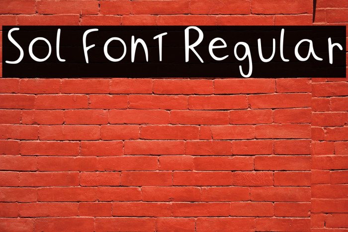 Sol Font Regular Example 1