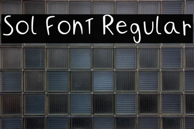 Sol Font Regular Example 2