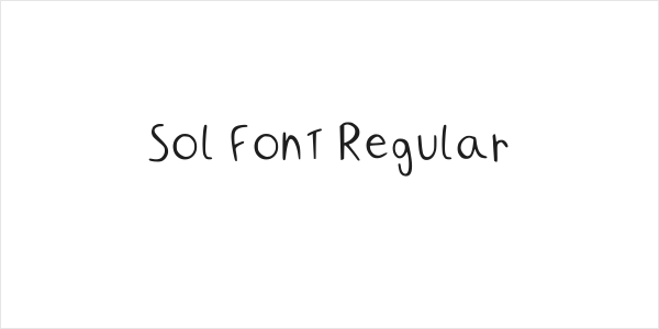 Sol Font Regular Logo