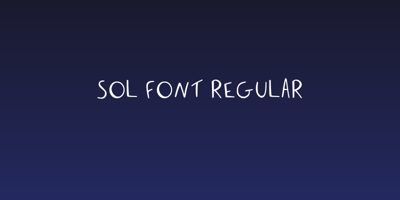 Sol Font Regular Social Header