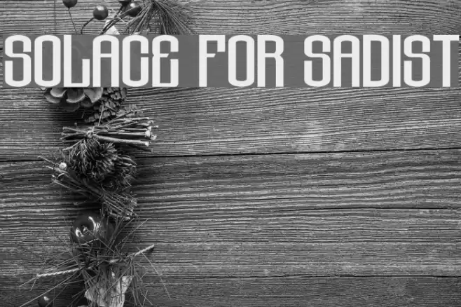 Solace for Sadist Font examples