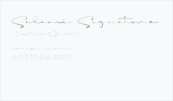 Solami Signature Business Card