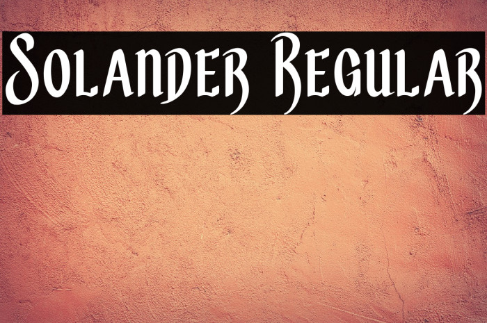 Solander Regular Example 3