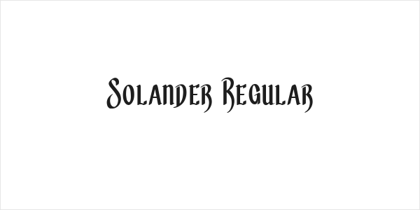 Solander Regular Logo