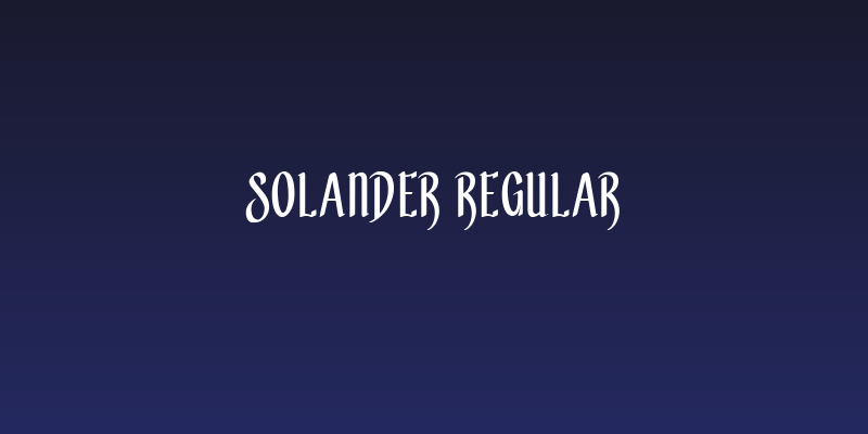Solander Regular Social Header