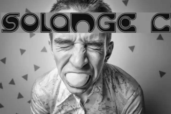 Solange C Font examples