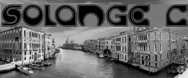 Solange C Font examples