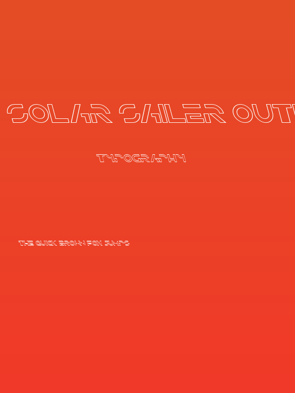 Solar Sailer Outline Italic Poster