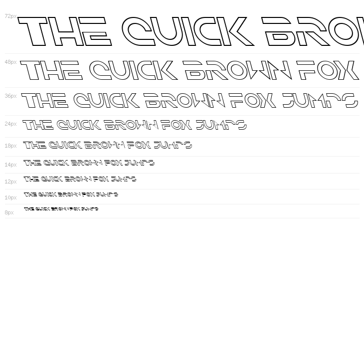 Solar Sailer Outline Italic Waterfall