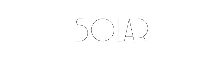 Solar  Frei Schriftart Herunterladen