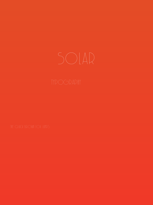 Solar Poster