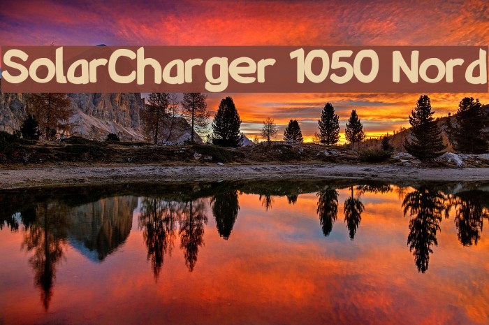SolarCharger 1050 Nord Font examples