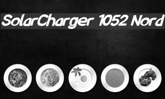 SolarCharger 1052 Nord Font examples
