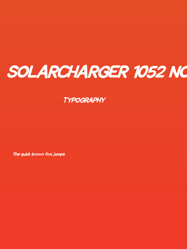 SolarCharger 1052 Nord Poster