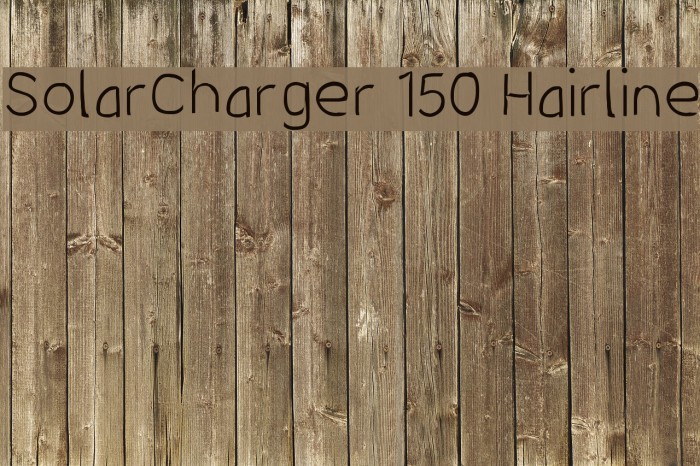 SolarCharger 150 Hairline Font examples