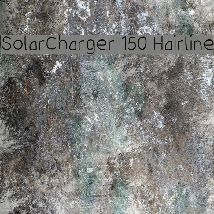 SolarCharger 150 Hairline Font examples