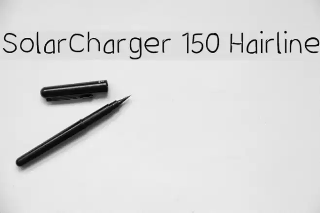 SolarCharger 150 Hairline Font examples