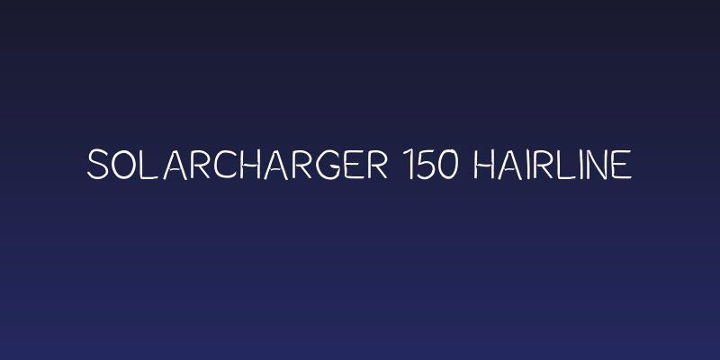 SolarCharger 150 Hairline Social Header