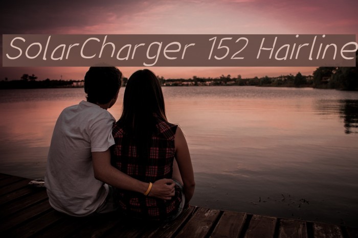 SolarCharger 152 Hairline フォント examples