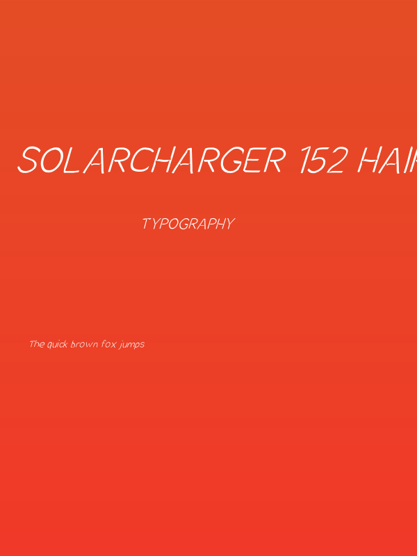 SolarCharger 152 Hairline Poster