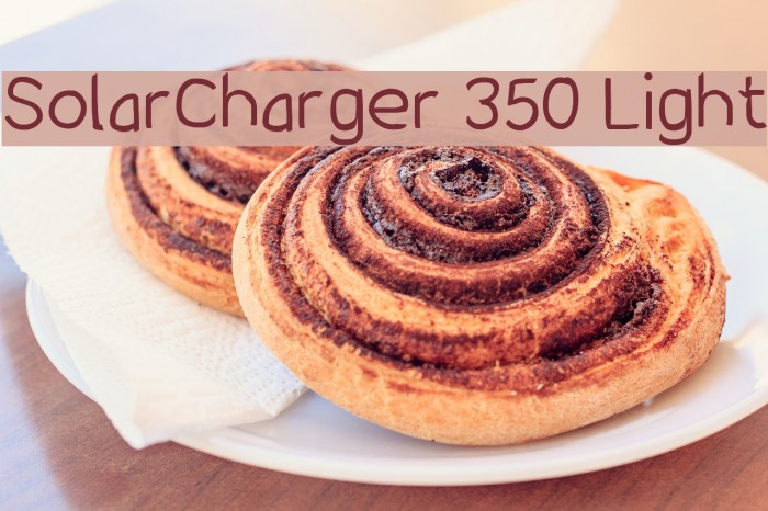 SolarCharger 350 Light Font examples
