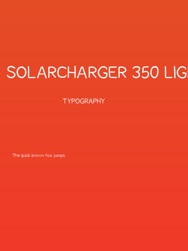 SolarCharger 350 Light Poster