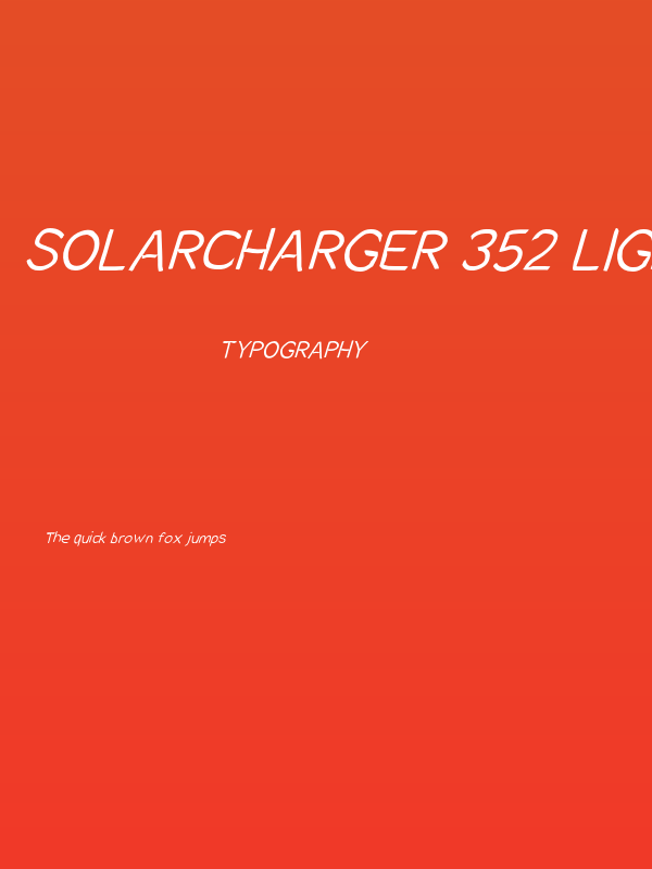 SolarCharger 352 Light Oblique Poster