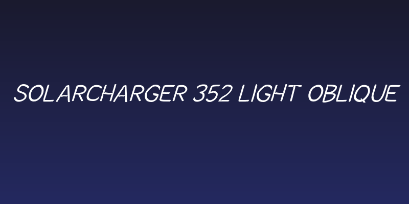SolarCharger 352 Light Oblique Social Header