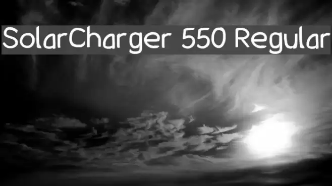 SolarCharger 550 Regular examples
