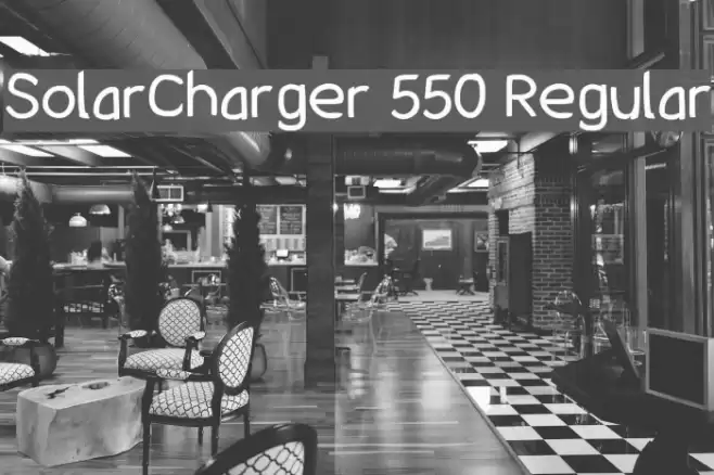 SolarCharger 550 Regular examples