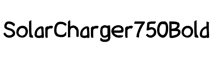 SolarCharger 750 Bold  Free Fonts Download