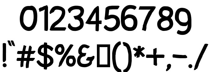 SolarCharger 750 Bold Font OTHER CHARS