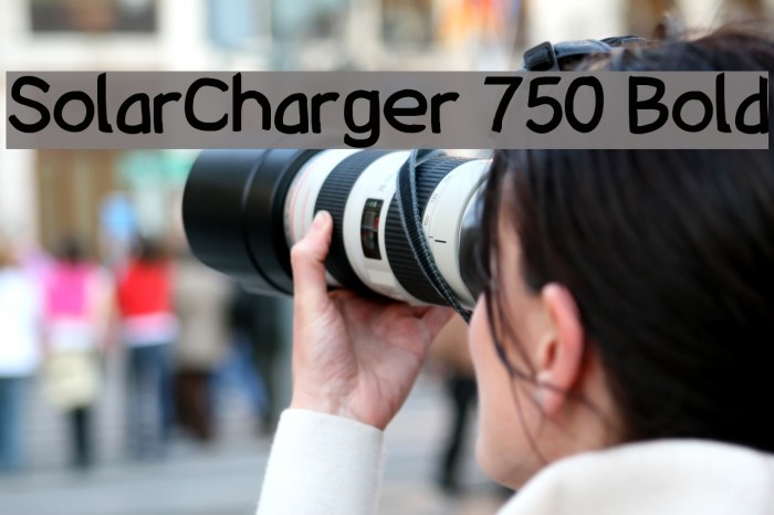 SolarCharger 750 Bold Font examples