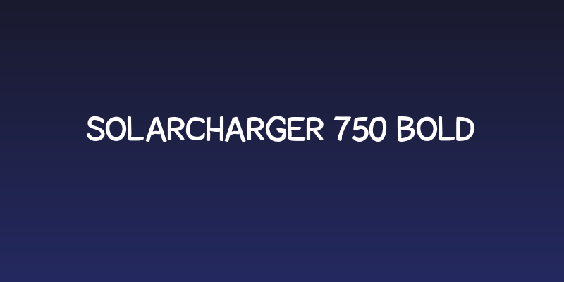 SolarCharger 750 Bold Social Header
