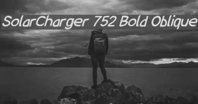 SolarCharger 752 Bold Oblique  examples