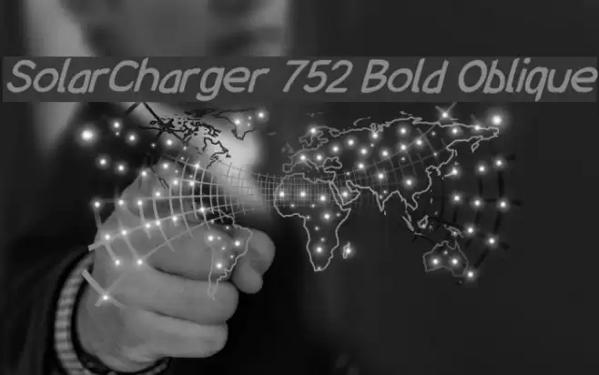 SolarCharger 752 Bold Oblique  examples